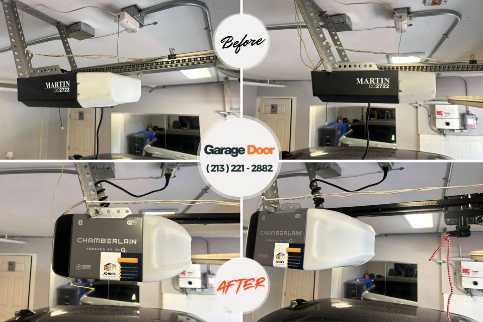 Before and after: Garage Door Installation & Replacement Bonne Terre, MO